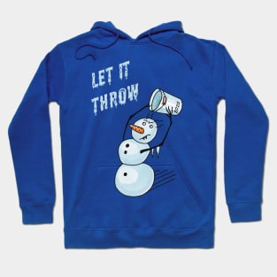 Angry Snowman Funny Pun Hoodie